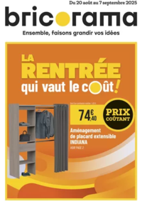 Prospectus Bricorama LE PLESSIS ROBINSON : LA RENTRÉE qui vaut le coût!