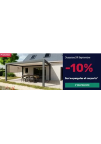 Prospectus K par K MANOSQUE : 10% de remise sur les pergolas et les carports