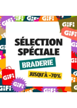 Prospectus Gifi : Petite sélection d'articles spéciale braderie ! Jusqu'à -70%