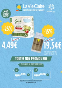 Prospectus La Vie Claire Veigy Foncenex : SEPTEMBRE 2025