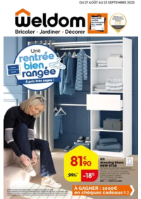 Prospectus Weldom MONTREJEAU : Une rentrée bien rangée