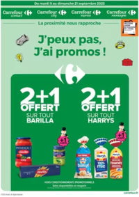 Prospectus Carrefour Drive SAINT POURCAIN SUR SIOULE : J'PEUX PAS, J'AI LES PROMOS DU 9 AU 21 SEPTEMBRE !