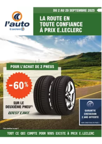 Prospectus L'auto E.Leclerc MONTARGIS : THEMATIQUE RENTREE