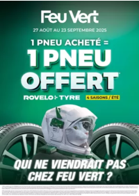 Prospectus Feu Vert FERNEY VOLTAIRE : 1 pneu acheté = 1 pneu offert