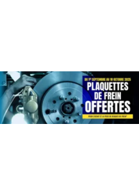 Prospectus Top Garage GARAGE CASINI : PLAQUETTES DE FREIN OFFERTES