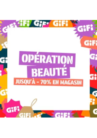 Prospectus Gifi ROMILLY SUR SEINE : Jusqu'à -70% en magasin sur une sélection d'articles beauté !
