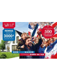 Prospectus Fenêtres LORENOVE TRETS : Bénéficiez jusqu’à 3 000 € TTC de remise sur votre projet… Offre réservée aux 500 premières commande