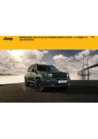 Prospectus Jeep Nice : RENEGADE 4XE PLUG IN HYBRID NORTH STAR 1.3 TURBO T4 240 CH BVA6