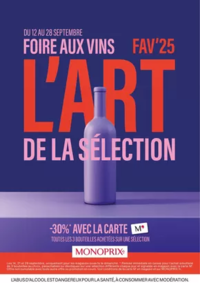 Prospectus Monoprix MONTELIMAR : GUIDE FOIRE AUX VINS
