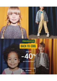 Prospectus VERTBAUDET Jacou : PROLONGATION jusqu'à -40% sur la sélection Back to cool