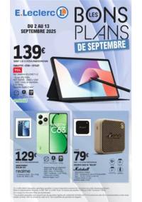 Prospectus E.Leclerc QUAEDYPRE : BONS PLANS SEPTEMBRE