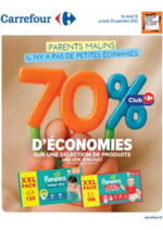 Prospectus Carrefour : PARENTS MALINS IL N'Y A PAS DE PETITES ÉCONIMIES