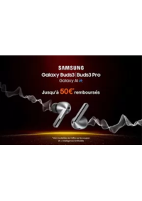 Prospectus Boutique Orange PARIS 5 : Galaxy Buds3 | Buds3 Pro Jusqu'à 50€ remboursés