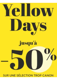 Prospectus Jennyfer LIMOGES : Yellow days -50%