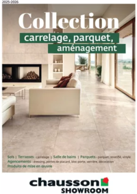 Prospectus Chausson Matériaux BOUZIES : Collection carrelage, parquet, aménagement
