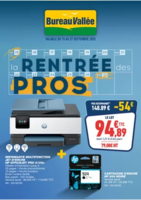 LA RENTRÉE DES PROS - Bureau Vallée