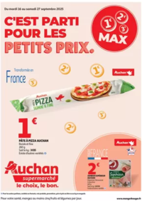 Prospectus Auchan Supermarché Beaumont 2 : C'est parti pour les petits prix dans votre super