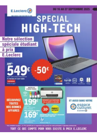 Prospectus E.Leclerc VITRY SUR SEINE : HIGH-TECH RENTREE DES ETUDIANTS