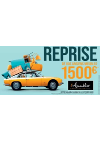 Prospectus L'ameublier MONTGERMONT : Jusqu’au 4 octobre 2025, votre magasin L’Ameublier les reprend jusqu’à 1500€