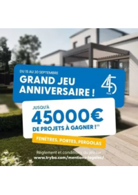 Prospectus Tryba TEMPLEMARS : GRAND JEU ANNIVERSAIRE!
