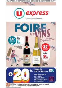 Prospectus U Express SURGERES : Foire aux Vins d'Automne