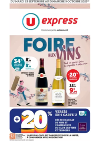 Prospectus U Express ST PONS DE THOMIERES : Foire aux Vins d'Automne
