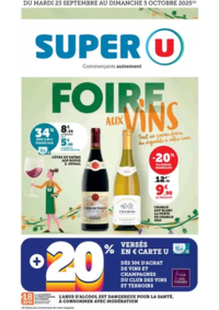 Prospectus Super U MESLAY DU MAINE : Foire aux Vins d'Automne