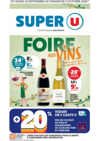Prospectus Super U MAMERS : Foire aux Vins d'Automne