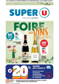 Prospectus Super U PARIS - R. PAUL BERT : Foire aux Vins d'Automne