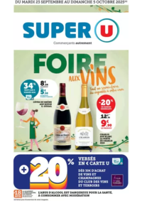 Prospectus Super U FERE EN TARDENOIS : Foire aux Vins d'Automne