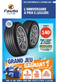 Prospectus L'auto E.Leclerc BOUT DU PONT DE L'ARN : JEU ANNIVERSAIRE