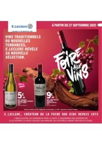 Prospectus E.Leclerc CHATEAUBRIANT : FOIRE AUX VINS - MIXTE