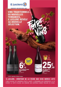 Prospectus E.Leclerc MONTMORILLON : FOIRE AUX VINS - MIXTE