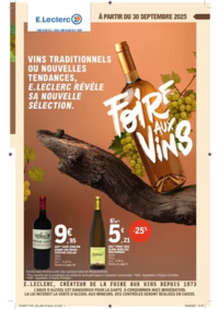 Prospectus E.Leclerc CONTREXEVILLE : FOIRE AUX VINS - MIXTE