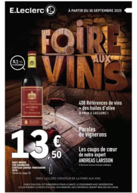 Prospectus E.Leclerc SAINT-BRANDAN : FOIRE AUX VINS - MIXTE