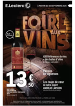Prospectus E.Leclerc : FOIRE AUX VINS - MIXTE