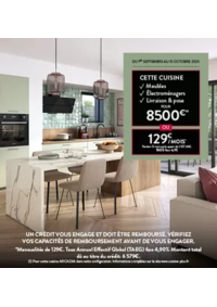 Prospectus Cuisine Plus : Financez votre cuisine à un taux préférentiel de 4,90%* TAEG fixe grâce à notre partenaire privilégié Franfinance.