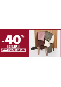 Prospectus Jules LANNION : -40% sur le 2ème pantalon