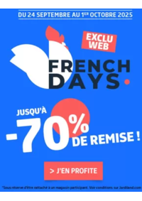 Prospectus Jardiland TOULOUSE Angle route de Revel / Route de Labege : French days