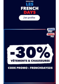 Prospectus Intersport NOYELLES GODAULT - Henin Beaumont : Les French Days, -30% avec le code FRENCHDAY25