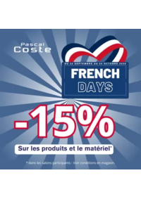 Prospectus Pascal Coste Montpellier : LES FRENCH DAYS SONT DE RETOUR !