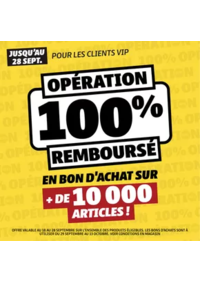 Prospectus Gifi COGNAC - CHATEAUBERNARD : 100% remboursé en bon d'achat pour nos VIP !