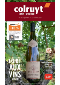 Prospectus Colruyt dit 'Près des Mortes' : FOIRE AUX VINS ALSACE