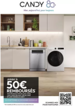 Prospectus MDA : Candy Jusqu'à 50€ remboursés