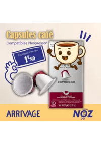 Prospectus Noz Longeville en Barrois : Capsules café