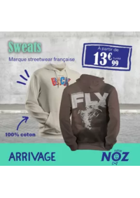 Prospectus NOZ Noeux-Les-Mines : ARRIVAGE Marque streetwear française