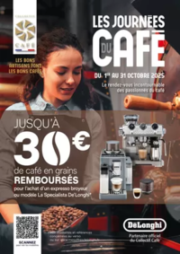 Prospectus Copra NOZAY : DELONGHI VOUS REMBOURSE JUSQU'A 30€ de café en grains