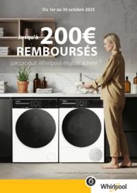 Prospectus Copra PIPRIAC : WHIRLPOOL vous rembourse jusqu'à 200€