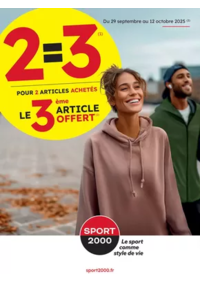Prospectus Sport 2000 CASTRES : 2=3 POUR 2 ARTICLES ACHETÉS