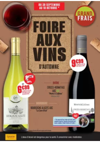 Prospectus Grand Frais Saran : Foire aux vins Automne 2025